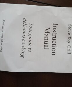 Kitchen + Home Stove Top Smokeless Grill Indoor BBQ, Stainless Steel with Double Coated Non Stick Surface Stove Top Grill 44 61 bbShw2jL