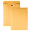 Quality Park 9 x 12 Clasp Envelopes with Deeply Gummed Flaps, Great for Filing, Storing or Mailing Documents, 28 lb Brown Kraft, 250 per Box (37590) 9x12 5 61 bfNlKmTL