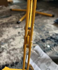 The Big Dig Sandbox Digger Excavator Crane with 360 Degree Rotation with Base Great for Sand, Dirt and Snow, Steel Outdoor Play Toy, Yellow 46 61 blQJ84ZL