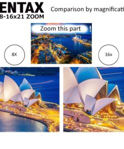 Pentax UP 8-16x21 Black Binoculars (Black) Fully-multi coating Zoom Tripod socket provide 21 61 dIYwHeRL