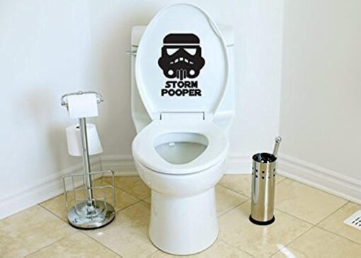 Remarkable Walls Star Wars Inspired Parody Storm Pooper Vinyl Decal 8 inches high by 6 inches wide Black