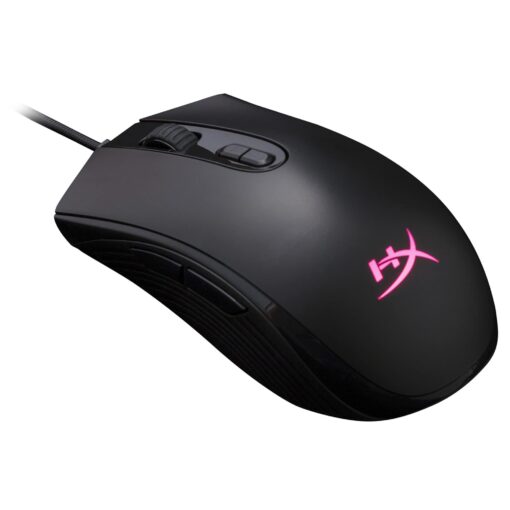 HyperX Pulsefire Core - RGB Gaming Mouse, Software Controlled RGB Light Effects & Macro Customization, Pixart 3327 Sensor up to 6,200DPI, 7 Programmable Buttons, Mouse Weight 87g,Black Black