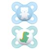 MAM Original Start Newborn Baby Pacifier, Best Pacifier for Breastfed Babies, Sterilizer Case, 0-3 Months, Boy, 2 Count (Pack of 1) 2-Pack 39 61 homGe7WL