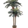 Nearly Natural 5033 6ft. & 4ft. Sago Palm Double Potted Silk Tree,Green,Small stalk: 48"h, Large stalk: 72"h 16 61 jmVTRdeL
