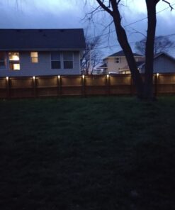 OTHWAY Solar Fence Post Lights Wall Mount Decorative Deck Lighting, Black, 4 Packs 36 61 kEkBPB4L