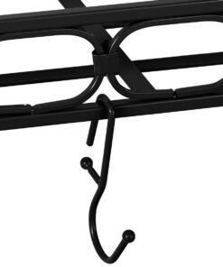 Old Dutch Bookshelf Pot Rack with 8 Hooks, Matte Black, 36.25" x 9" x 12" 7 61 kRdCCRtL