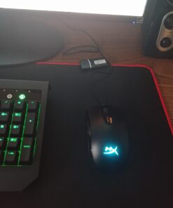 HyperX Pulsefire Core - RGB Gaming Mouse, Software Controlled RGB Light Effects & Macro Customization, Pixart 3327 Sensor up to 6,200DPI, 7 Programmable Buttons, Mouse Weight 87g,Black Black 37 61 kY8ZUV7L