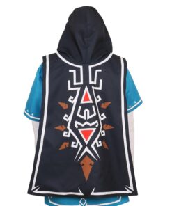 Alternative view of CG Costume Men's Legend Link Cloak Costume Cosplay Accessories Small Navy Blue