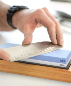 Sharp Pebble Premium Whetstone Knife Sharpening Stone 2 Side Grit 1000/6000 Waterstone- Whetstone Knife Sharpener- NonSlip Bamboo Base & Angle Guide 31 61 oOXNyrDL 2