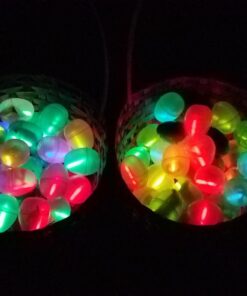 GiftExpress 100 Pcs Mini Glow Sticks Assorted Colors, Bulk Mini Glow in The Dark Sticks for Easter Eggs Filler, Easter Basket Stuffers, Easter Night Egg Hunts, Fishing Floats, Halloween Glow Party 29 61 rUtpmzzL