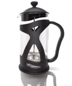 KONA French Press Coffee Press Maker With Reusable Stainless Steel Filter, Large Comfortable Handle & Glass Protecting Durable Black Shell (34 oz, 8 cups) 1000ml 32 61 s Ipv0zL 1