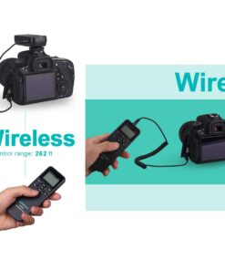 AODELAN WTR2 Wireless Shutter Release Timer Remote Control for Nikon Z6, Z7, Coolpix P1000, D850, D810, D700, D4, D5, D4s, D3100, D5000, D7200, D600, D610, D750, D3200, D3300; Replace MC-DC2, MC-36 14 61 s7Kx8SgL