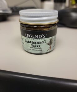 Legend's Creek Farm, Herbal Salve, 20% Ichthammol Drawing Salve, Impurities, Stings, & Splinters, Handmade in USA, 1 Oz Jar (Ichthammol Pine Tar S.) Ichthammol Pine Tar 1 Ounce (Pack of 1) 28 61 w5hKYTYL