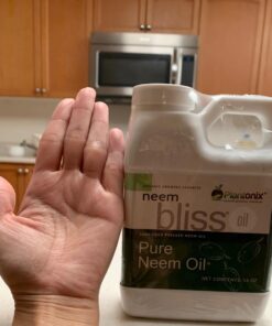 Neem Bliss - Pure Neem Oil for Plants - Organic Neem Oil Spray for Plants, 100% Cold Pressed Neem Oil - OMRI Listed Pure Neem Oil - All-Natural Neem Oil Concentrate Leaf Polish For Plants (16 Fl Oz) 16 Fl Oz 41 61 wmB8fD7L