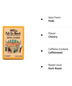 Cafe Du Monde Coffee and Chicory Single-Serve Cup Pods, 12 Count 17 61 wnkI6TL