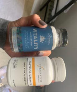 Vitality Adrenal Health & Cortisol Manager – Fight Fatigue, Feel Calm & Balanced – Healthy Cortisol, Focused Energy – Ashwagandha Supplement with Rhodiola, L-Tyrosine, Holy Basil – 60 Veg Capsules 50 61 wokNGA9L