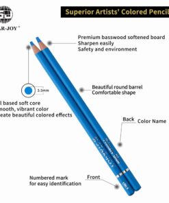 JOYSTAR Premier Colored Pencils for Adults Coloring Books, Premium Artist Pencil Set (72-Count), Handmade Canvas Wrap, Extra Accessories Included, Holiday Gift, Oil based Color Pencils 28 61 ws2zbcXL