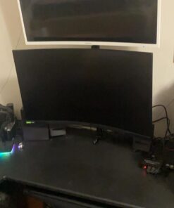 VIVO Dual LCD Monitor Desk Mount Stand Heavy Duty Stacked, Holds Vertical 2 Screens up to 32" (STAND-V002T) Black 32 61 x1h2FtgL