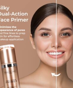 Monica Ann Beauty Dual-Action Face Primer - 30 mL | Hydrating Makeup Primer With Vitamin C & Hyaluronic Acid | Smoothing Translucent Matte Pore Minimizer | Foundation Primer For Any Skin Tone 1.01 Fl Oz (Pack of 1) 22 61 xi7f2D4L