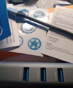 ABLEWE USB C to Ethernet Adapter, 4-in-1 RJ45 to USB-C/Thunderbolt 3 to Gigabit Ethernet LAN Network Adapter for MacBook Pro/Air 2021/2020/2019, iPad Pro 2021, Chromebook, XPS, Surface Book 3/2/Go Grey 35 61 yVgMqF8L