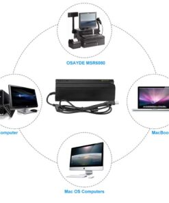 IT OSAYDE 605U Magnetic Card Reader, 3 Tracks Writer Encoder Scanner, Free Software to Install, Easily Use for Credit Card, Debit Card, Gift Card All Magnetic Swipe Card 11 6100YPeXtGL