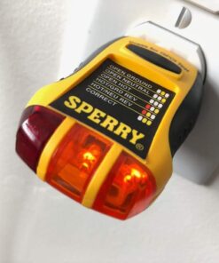 Sperry Instruments GFI6302 GFCI Outlet / Receptacle Tester, Standard 120V AC Outlets, 7 Visual Indication / Wiring Legend, Home & Professional Use, Yellow & Black Pack of 1 Yellow/Black 26 6102NjFtdYL 2