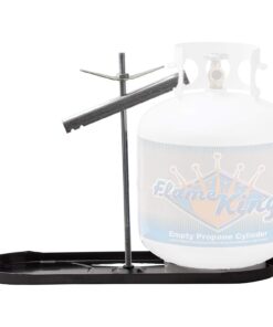 Alternative view of Flame King Dual RV Propane Tank Cylinder Rack for RVs and Trailers for 20lb Tanks - KT20MNT (Tanks Sold Separately)