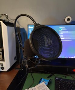 USB Microphone, MAONO 192KHZ/24Bit Plug & Play PC Computer Podcast Condenser Cardioid Metal Mic Kit with Professional Sound Chipset for Recording, Gaming, Singing, YouTube (AU-A04) Black 44 6103GA6FRL