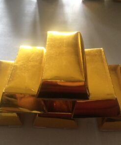 Alternative view of Super Z Outlet Western Casino Pirate Foil Gold Bar Treasure Boxes Party Supplies for Birthday Favors Decoration, Candy, Goodie Bags, Treats, Children Toys Gifts, Arts & Crafts (12 Pack)