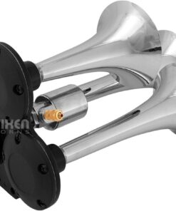 Vixen Horns Train Horn Kit for Trucks/Car/Semi. Complete Onboard System- 150psi Air Compressor, 1.5 Gallon Tank, 3 Trumpets. Super Loud dB. Fits Vehicles like Pickup/Jeep/RV/SUV 12v VXO8715/3311 11 6105C6siruL