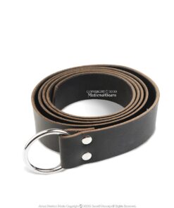 Medieval Gears Leather Ring Belt Strap Handmade Accessories Renaissance Dressing SCA LARP Costume Cosplay Black 5 6106SvsiKRS