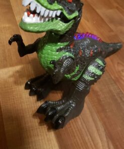 TEMI 8 Channels 2.4G Remote Control Dinosaur Toys for Kids 3 4 5 6 7 Years, Electric Stunt RC Walking T- Rex Toy with Lights and Sounds Powered by Rechargeable Battery, Gift for Boys 1 pack with remote 31 6106V4TP45L