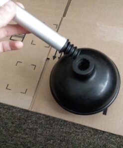 NEIKO 60166A Toilet Plunger with Patented All-Angle Design, Heavy-Duty Toilet Bowl Plunger with Aluminum Handle, Bathroom Necessity , Black, 1-Pack 1 Piece 35 6108Q4UI8QL