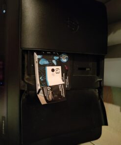 HP 63 Black Ink Cartridge | Works with HP DeskJet 1112, 2130, 3630 Series; HP ENVY 4510, 4520 Series; HP OfficeJet 3830, 4650, 5200 Series | Eligible for Instant Ink | F6U62AN 31 6109ut8FPvL