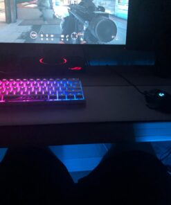 Glorious Large Extended White Gaming Mouse Pad/Mat - Long Cloth Mousepad, Stitched Edges | 36x11 (GW-E) 40 610A3ERbu3L