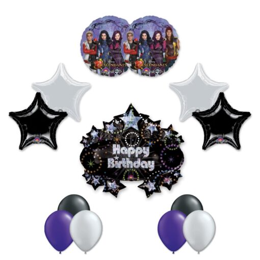 The Ultimate 13 pc Descendants Birthday Balloon Kit