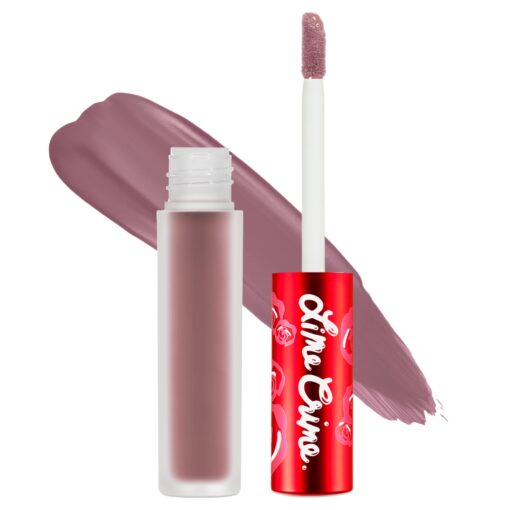 Lime Crime Velvetines Liquid Matte Lipstick, Cashmere - Grey Beige - French Vanilla Scent - Long-Lasting Velvety Matte Lipstick - Won't Bleed or Transfer - Vegan