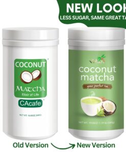 Alternative view of CACafe Coconut Matcha - Creamy & Sweet Japanese Health Drink - Green Tea Latte Drinking Mix for Hot, Cold, or Iced Beverages 19.05oz Coconut Matcha Creamy