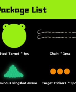 TOPRADE Slingshot Target Box,Recycle The Ammo and Easy to Carry Green 13 610FQdFbA8L