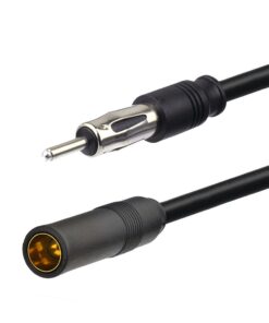 Bingfu Universal Car Stereo FM Radio Antenna Signal Booster Amplifier Amp,12V Power Supply DIN Plug Connector Adapter for Vehicle Truck SUV Car Audio Radio Stereo Media Head Unit Receiver 22 610GoKe7zaL