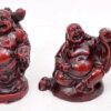 JapanBargain 3578, Set of 6 Buddha Statues Laughing Buddha Lucky Buddha Happy Buddha Gods Figures Fengshui Decoration, Rosewood Color 45 610HzC8oaRL