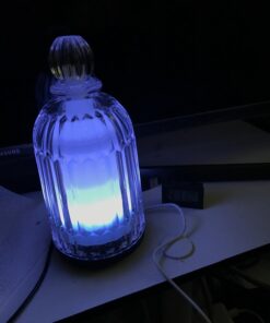 DOUDING Aroma Glass Diffuser for Essential Oil, Cool Mist Glass Humidifier with 7 LED Color Changing Light, Auto-Off Safety for Home Office Spa, 120ml(Black Base) Black Base 47 610IuamSzL