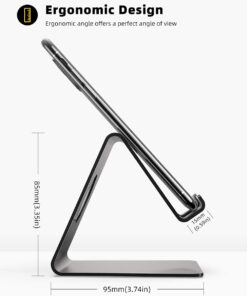 Lamicall Cell Phone Stand, Phone Dock: Cradle, Holder, Stand for Office Desk - Black 28 610MUP7fqhL