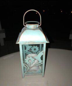 Solar Lantern Outdoor Hummingbird Blue Decor Antique Metal and Glass Construction Mission Solar Garden Lantern Indoor and Outdoor Solar Hanging Lantern Entirely Solar Powered Lantern Low Maintenance 1 Pack 29 610Nwx9tPpL