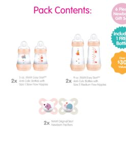 Alternative view of Newborn Essentials "Feed & Soothe" Set (6-Piece), Girl, Light Orange
