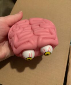 Flippy Brain Squishy Eye Popping Squeeze Fidget - Stress Relief Ball - Anxiety Reducer Sensory Play - Gag for Boys and Girls - Suitable for Autism, ADHD 23 610QLWqrytL