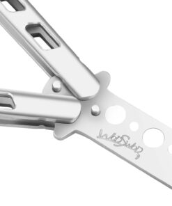WodsWod Butterfly Knife Trainer, Practice Training Butterfly Knife Tool, Balisong Trainer Unsharpened Blade 13 610Qa Q2DpL