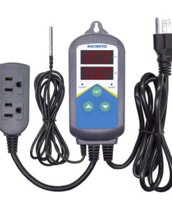 Alternative view of Inkbird Digital Outlet Heat Temperature Controller with Day Night Control for Brewing Breeding Reptiles Hatching Heat Mat ITC-306T 10A 100V.