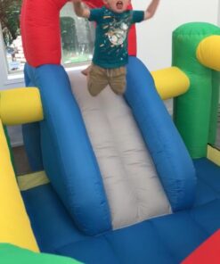 Little Tikes Jump and Double Slide Bouncer, 168.00 L x 108.00 W x 84.00 H Inches , White 30 610U8tEYwuL