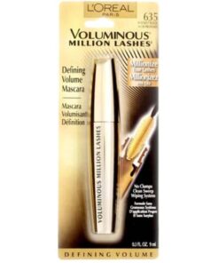 L’Oreal Paris Makeup Voluminous Million Lashes Mascara, Volumizing Collagen Infused Eye Makeup, Amplifying Mascara Brush, Washable, Blackest Black, 0.3 Fl Oz., 1 Count 0.30 Fl Oz (Pack of 1) Washable Blackest Black 33 610UP4U2Q L